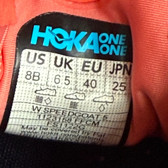 Hoka One Sneakers - Coral and Navy - Picture 6 of 6